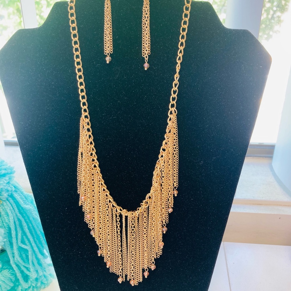 Paparazzi necklace with earrings set